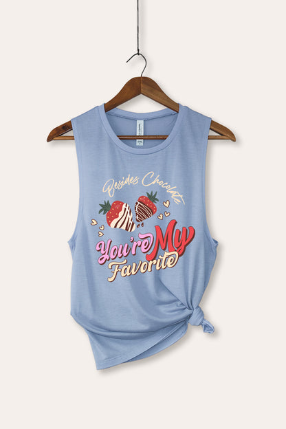 You're My Favorite Graphic Women's Jersey Tank Top