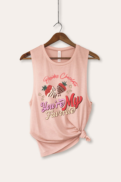 You're My Favorite Graphic Women's Jersey Tank Top