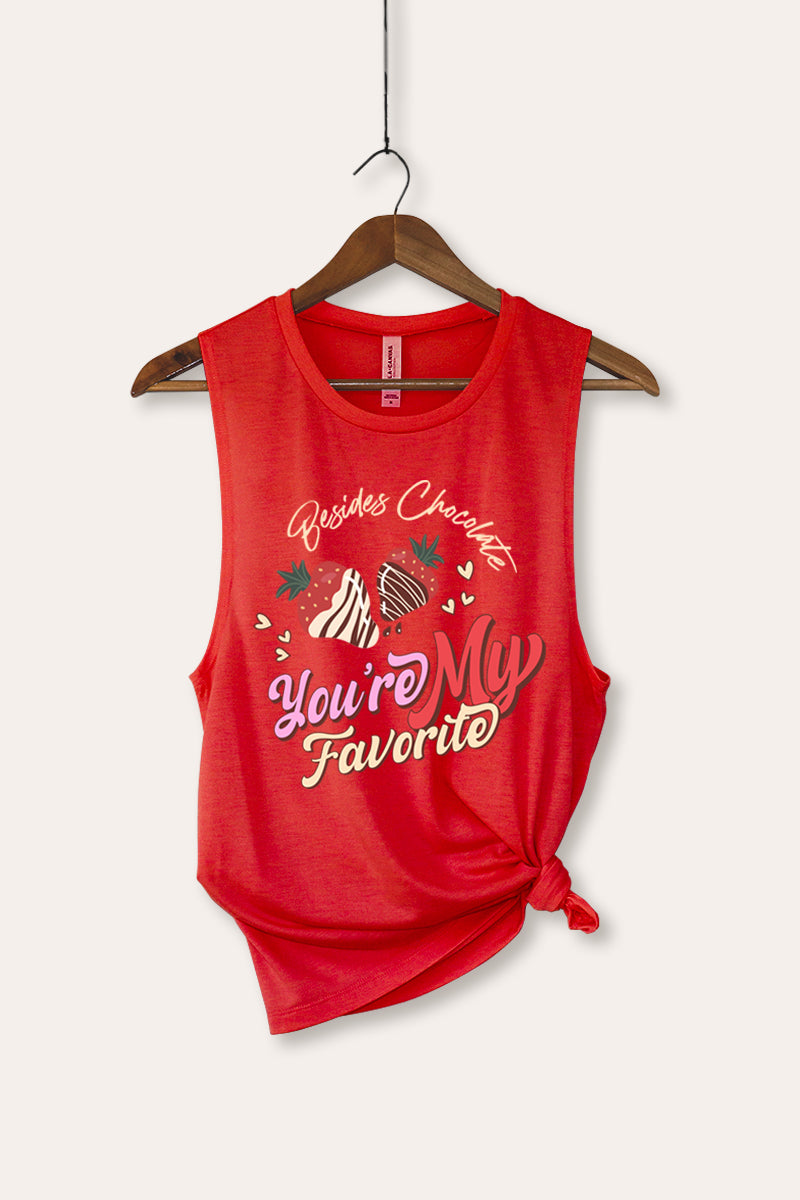 You're My Favorite Graphic Women's Jersey Tank Top
