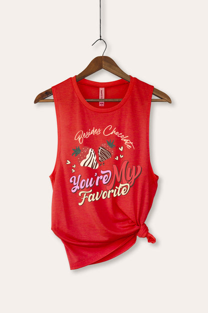 You're My Favorite Graphic Women's Jersey Tank Top