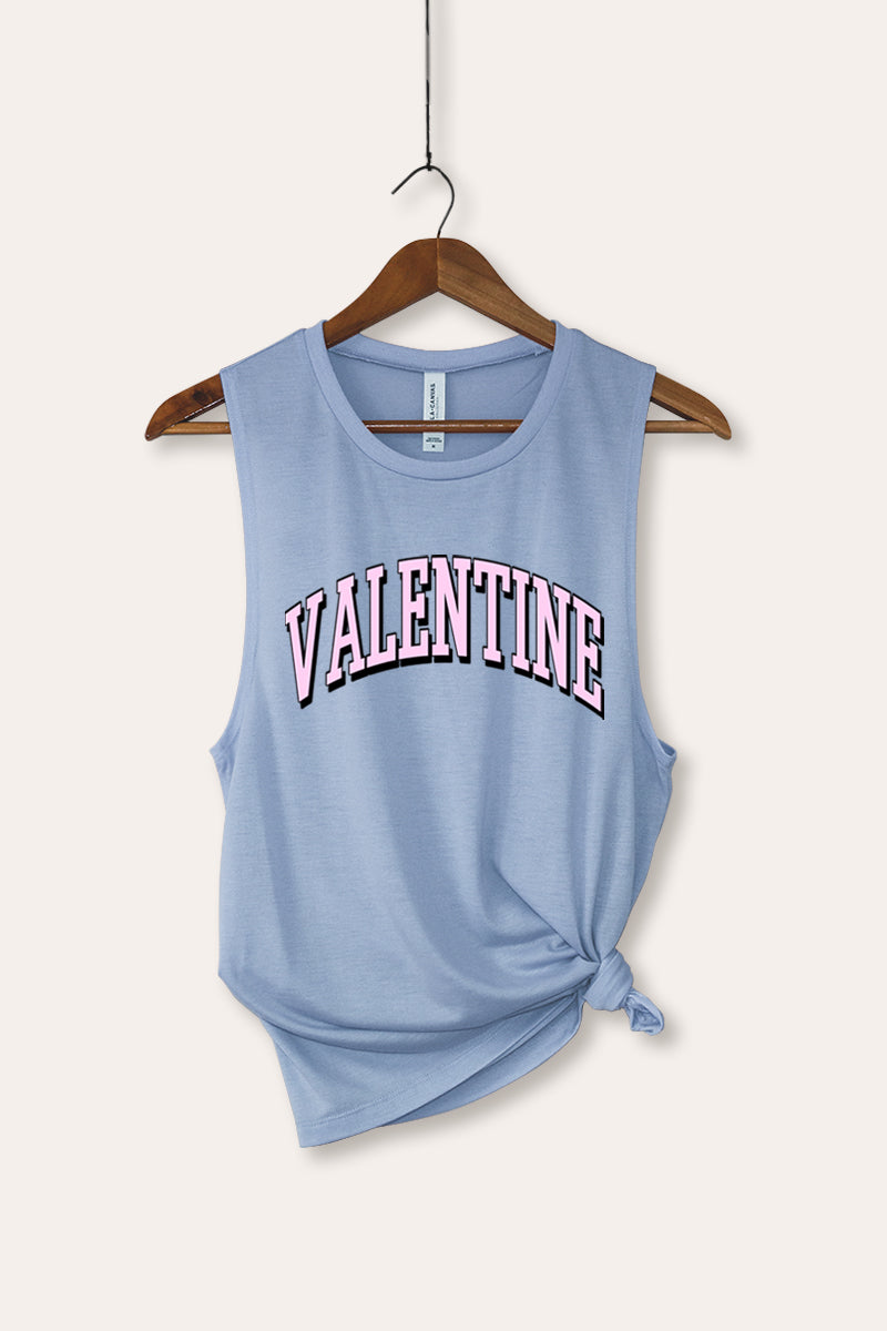 Valentine Collegiate Graphic Women's Jersey Tank Top