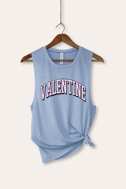 Valentine Collegiate Graphic Women's Jersey Tank Top