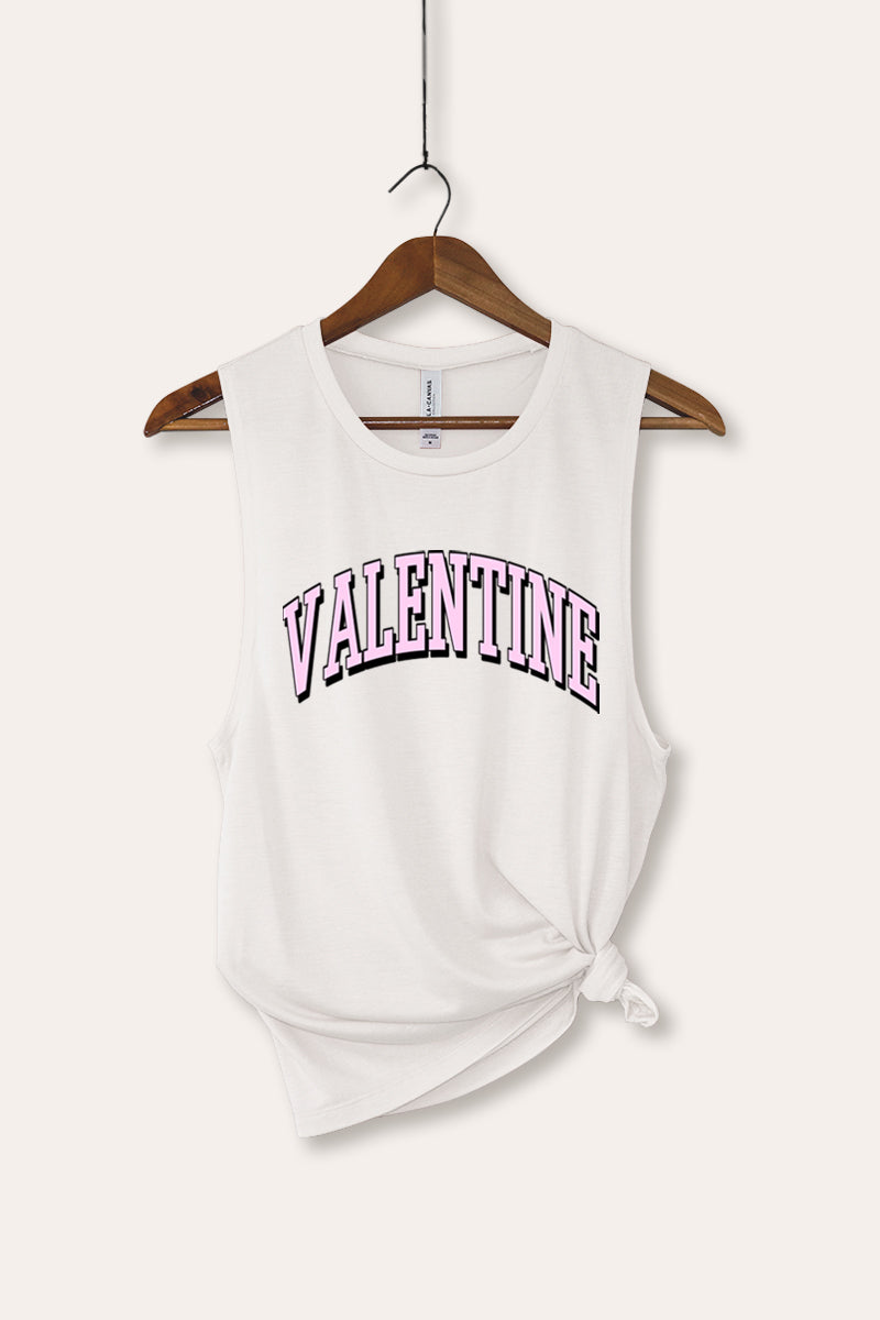 Valentine Collegiate Graphic Women's Jersey Tank Top