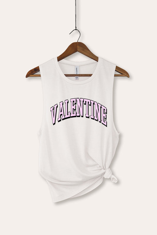 Valentine Collegiate Graphic Women's Jersey Tank Top