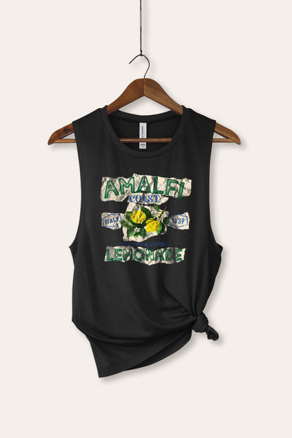 Amalfi Coast Lemon Fruit Graphic Women's Jersey Tank Top