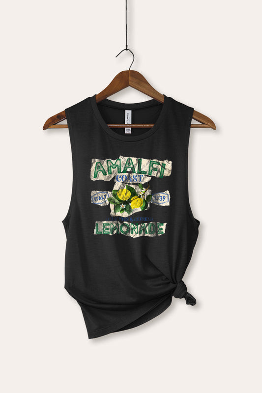 Amalfi Coast Lemon Fruit Graphic Women's Jersey Tank Top