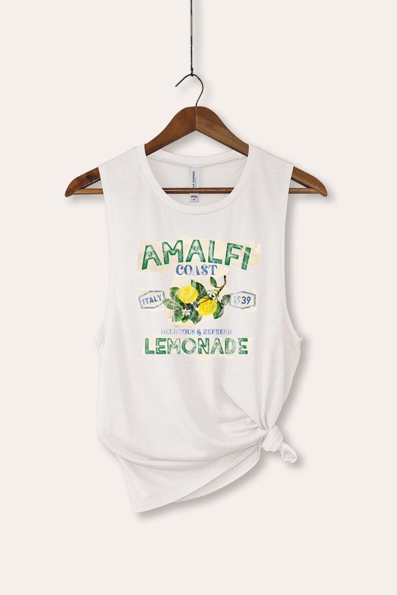 Amalfi Coast Lemon Fruit Graphic Women's Jersey Tank Top