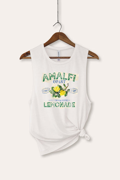 Amalfi Coast Lemon Fruit Graphic Women's Jersey Tank Top