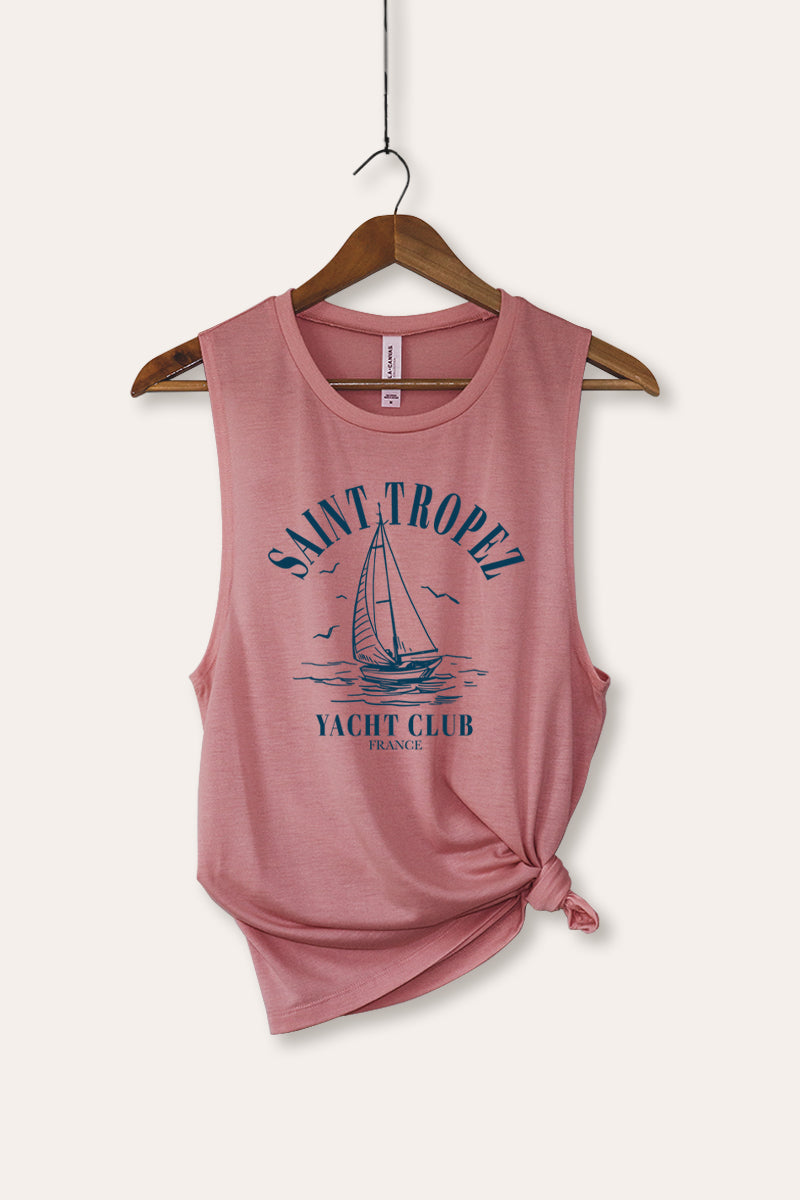 "saint tropez yacht club" bella+canvas® graphic tank top
