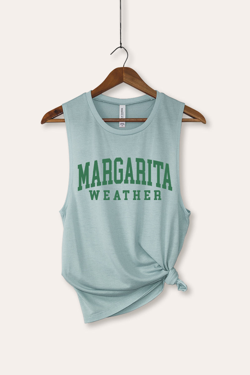 "margarita weather" bella+canvas® graphic tank top