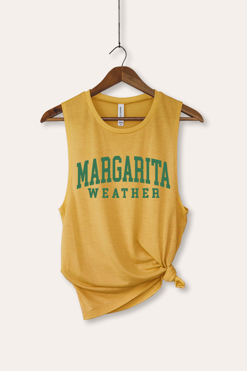 "margarita weather" bella+canvas® graphic tank top