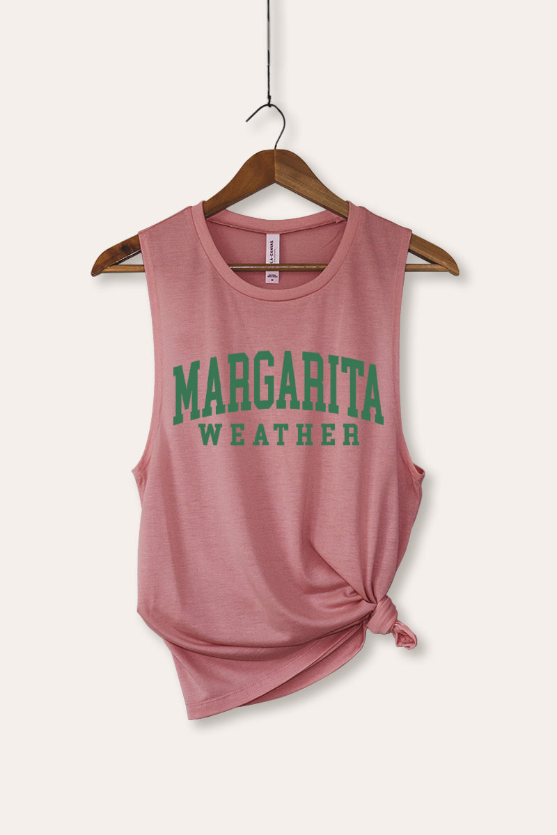 "margarita weather" bella+canvas® graphic tank top
