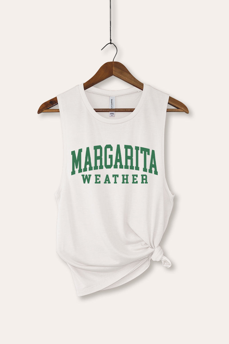 "margarita weather" bella+canvas® graphic tank top