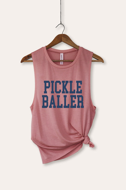 Pickle Baller Sports Graphic Women's Jersey Tank Top