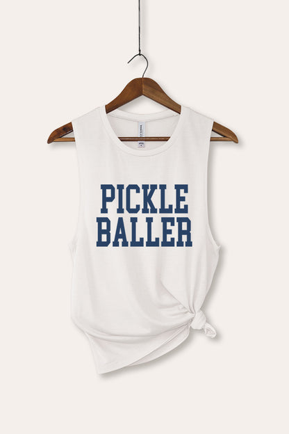 Pickle Baller Sports Graphic Women's Jersey Tank Top