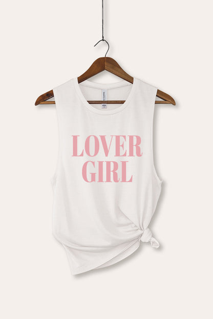 Lover Girl Typography Women's Jersey Tank Top