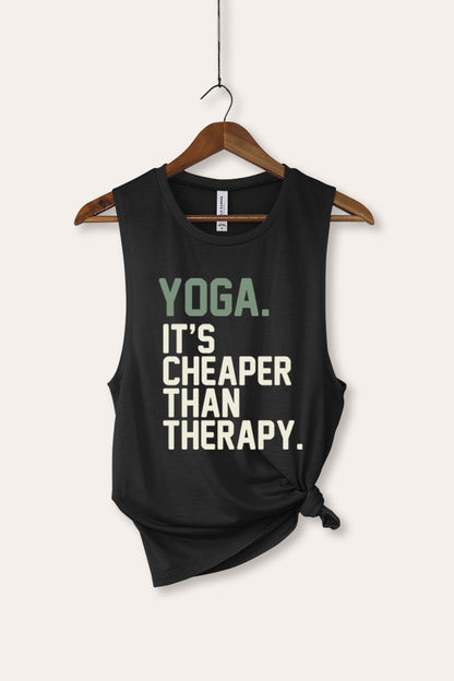Yoga Therapy Graphic Women's Jersey Tank Top