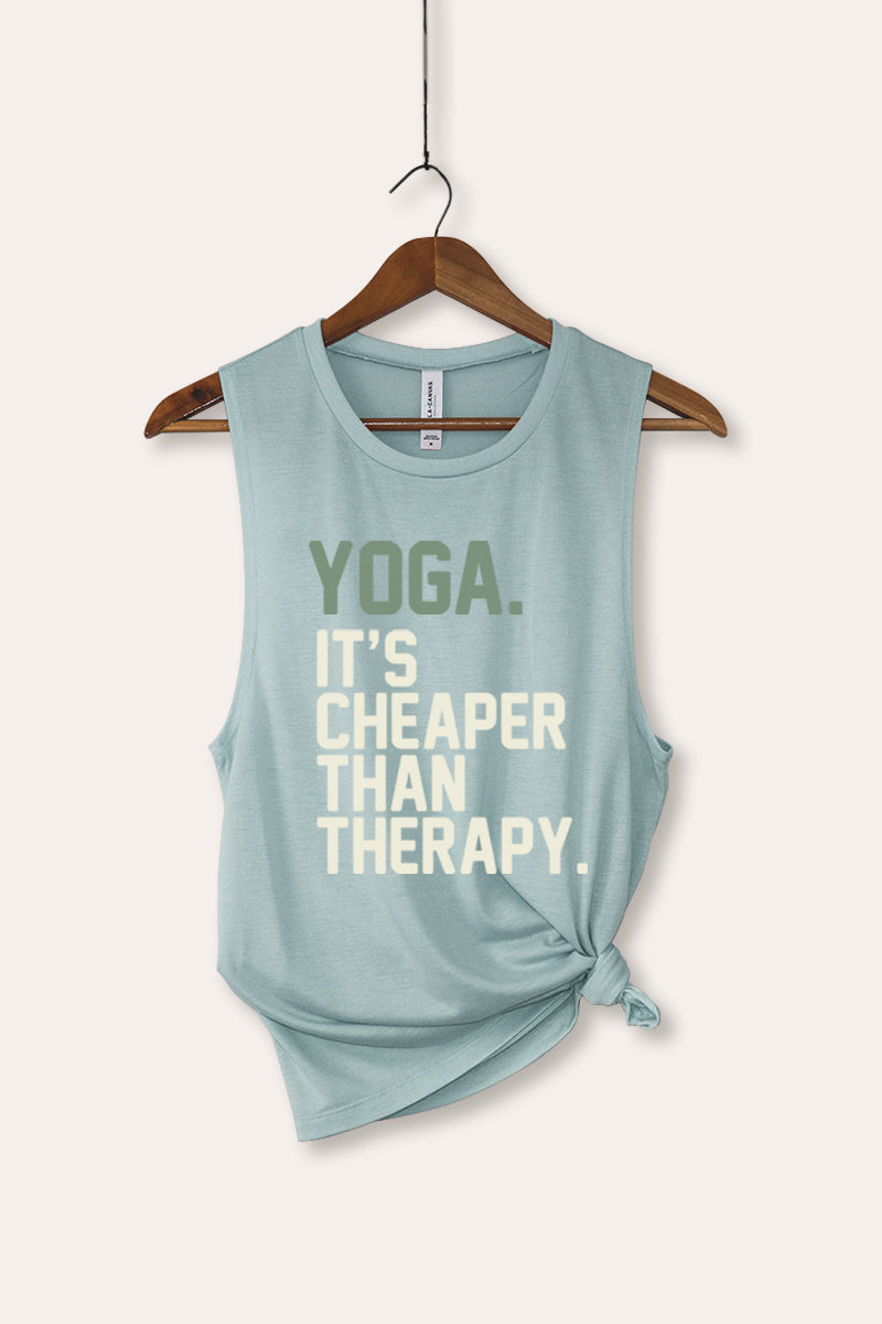 yoga therapy bella+canvas® graphic tank top