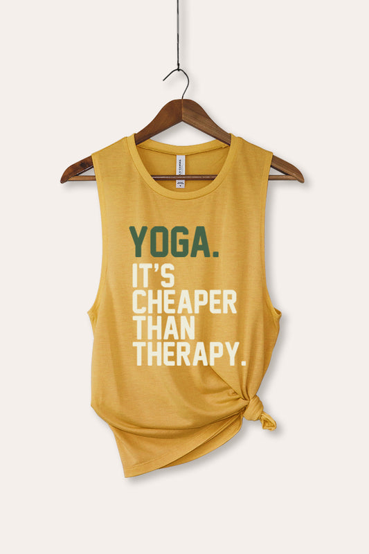 yoga therapy bella+canvas® graphic tank top