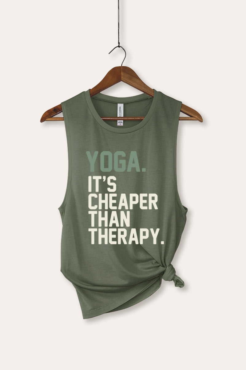 yoga therapy bella+canvas® graphic tank top
