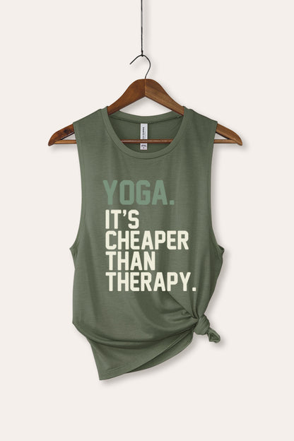 Yoga Therapy Graphic Women's Jersey Tank Top