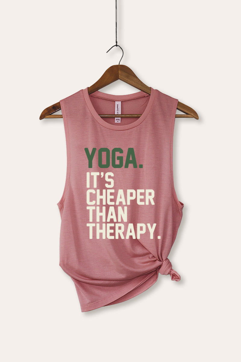 yoga therapy bella+canvas® graphic tank top