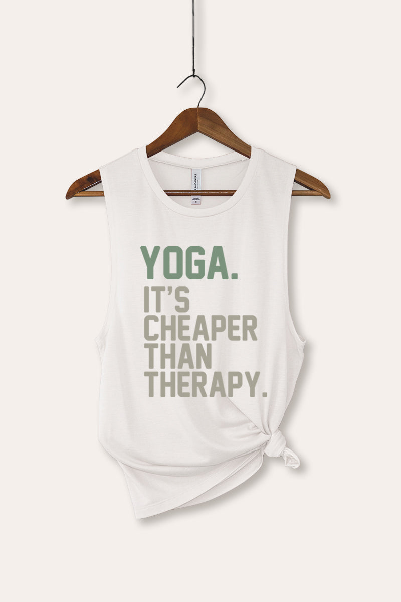 yoga therapy bella+canvas® graphic tank top