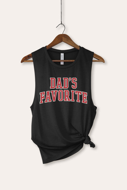 Dad's Favorite Typography Women's Jersey Tank Top