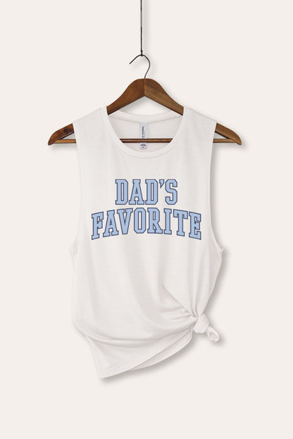 Dad's Favorite Typography Women's Jersey Tank Top