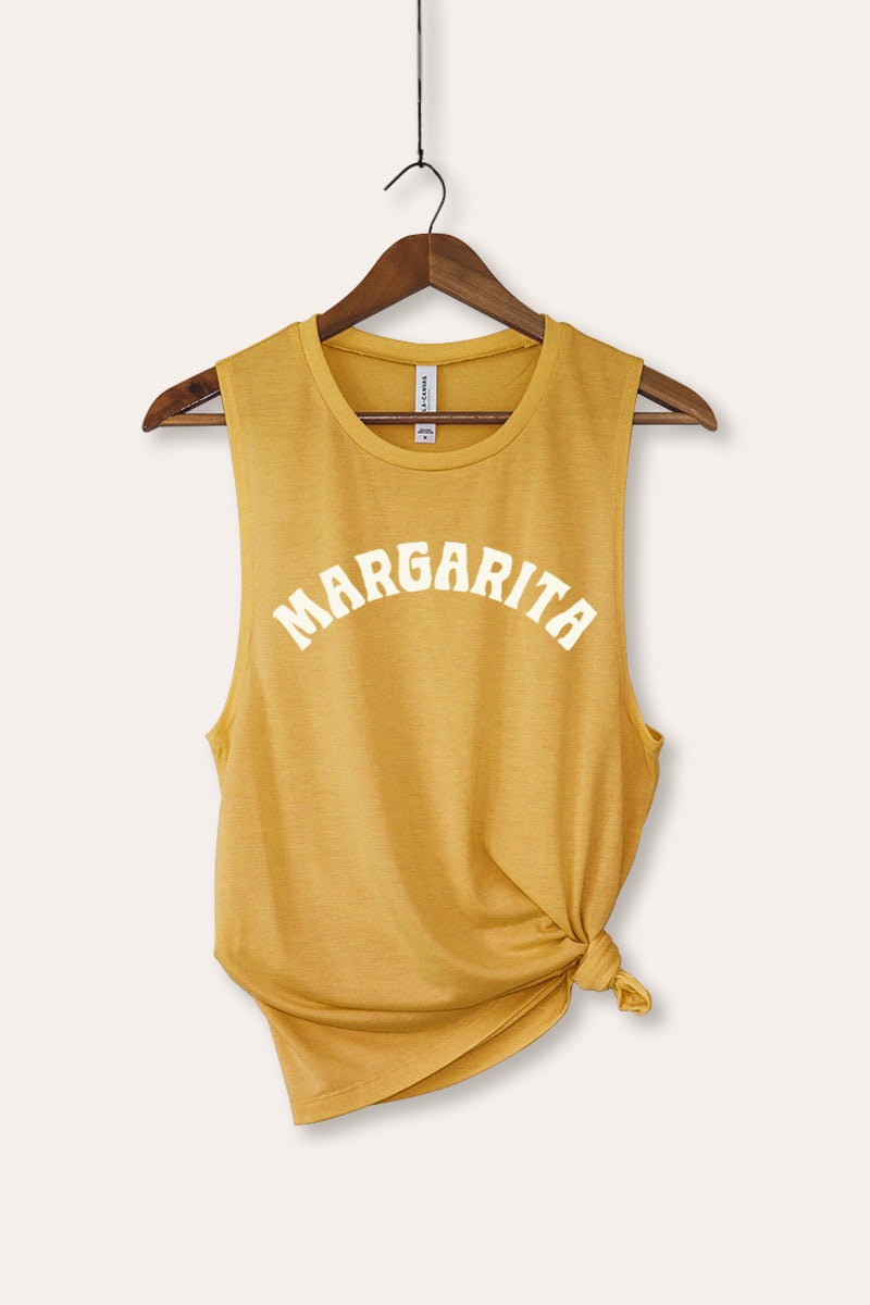 Margarita Arched Typography Women's Jersey Tank Top