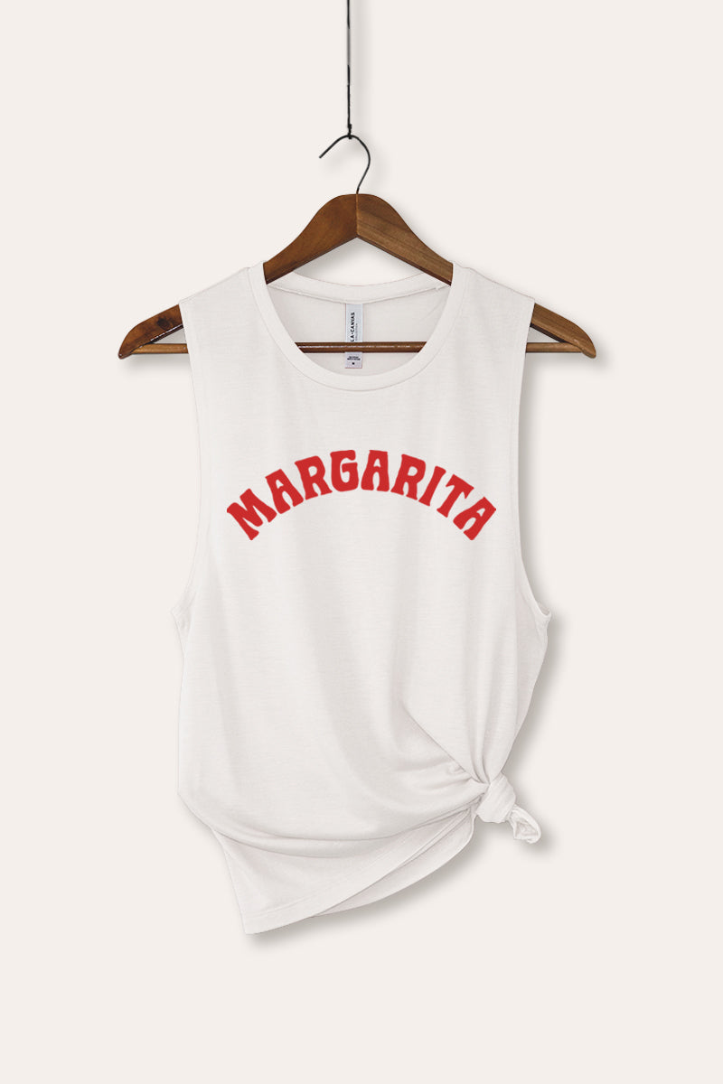 Margarita Arched Typography Women's Jersey Tank Top