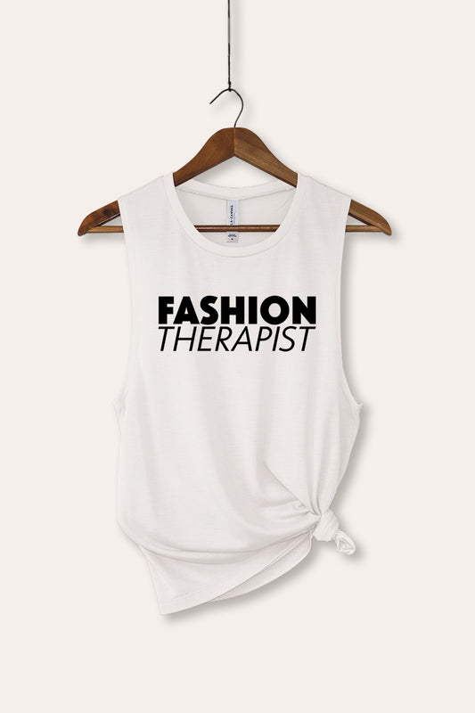 Fashion Therapist Graphic Women's Jersey Tank Top