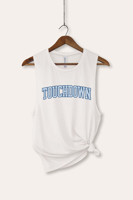 Touchdown Collegiate Sports Graphic Women's Jersey Tank Top