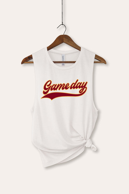 "game day" varsity graphic bella+canvas® tank top