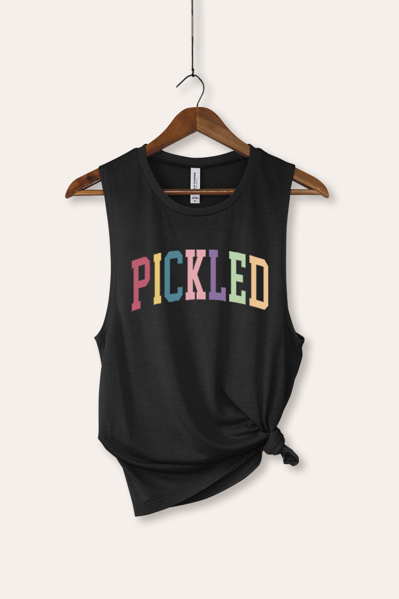 Pickled Colorful Sports Graphic Women's Jersey Tank Top