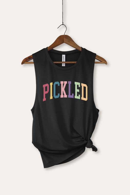 Pickled Colorful Sports Graphic Women's Jersey Tank Top