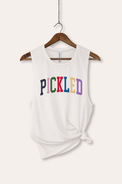 Pickled Colorful Sports Graphic Women's Jersey Tank Top