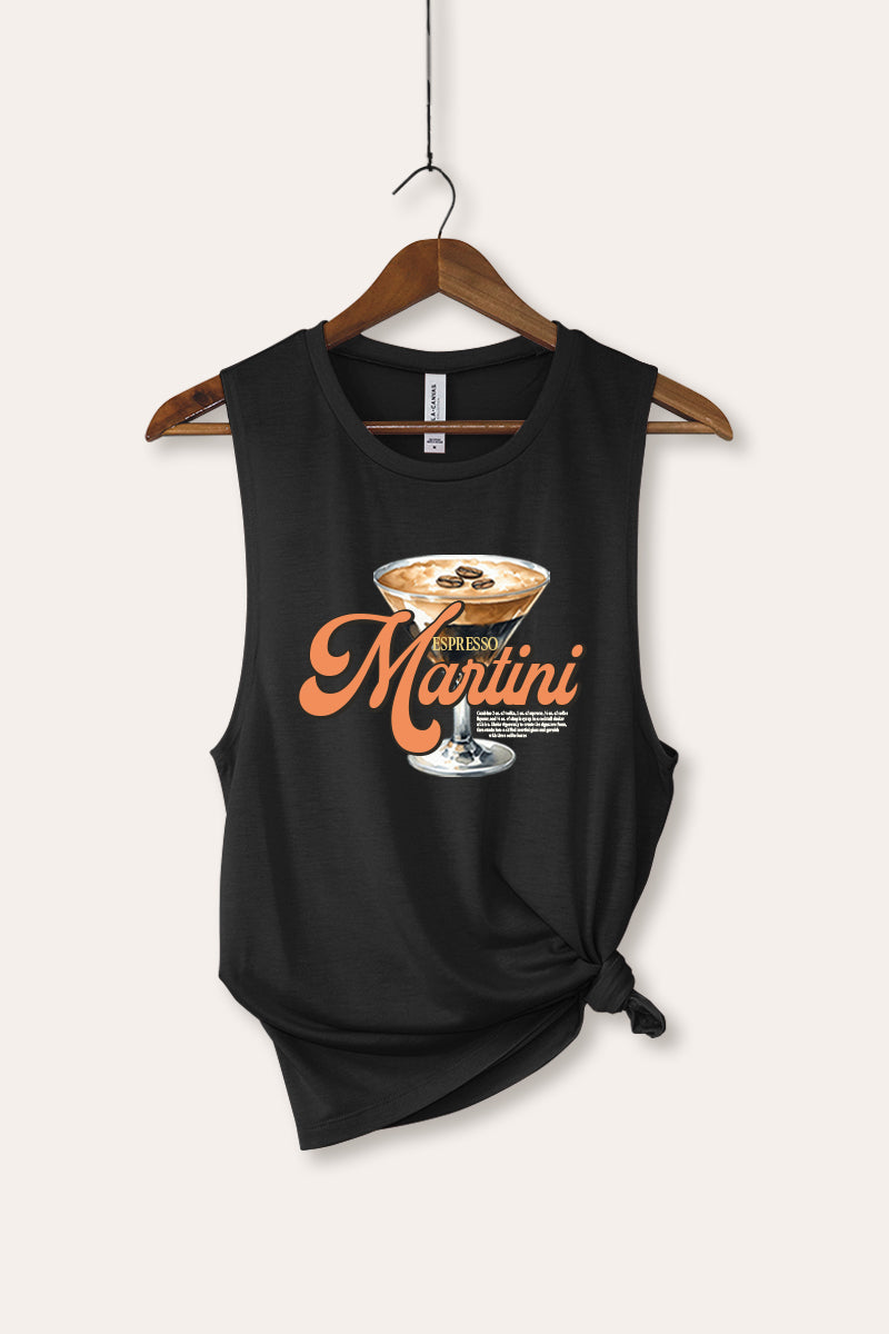 espresso martini graphic bella+canvas® tank top