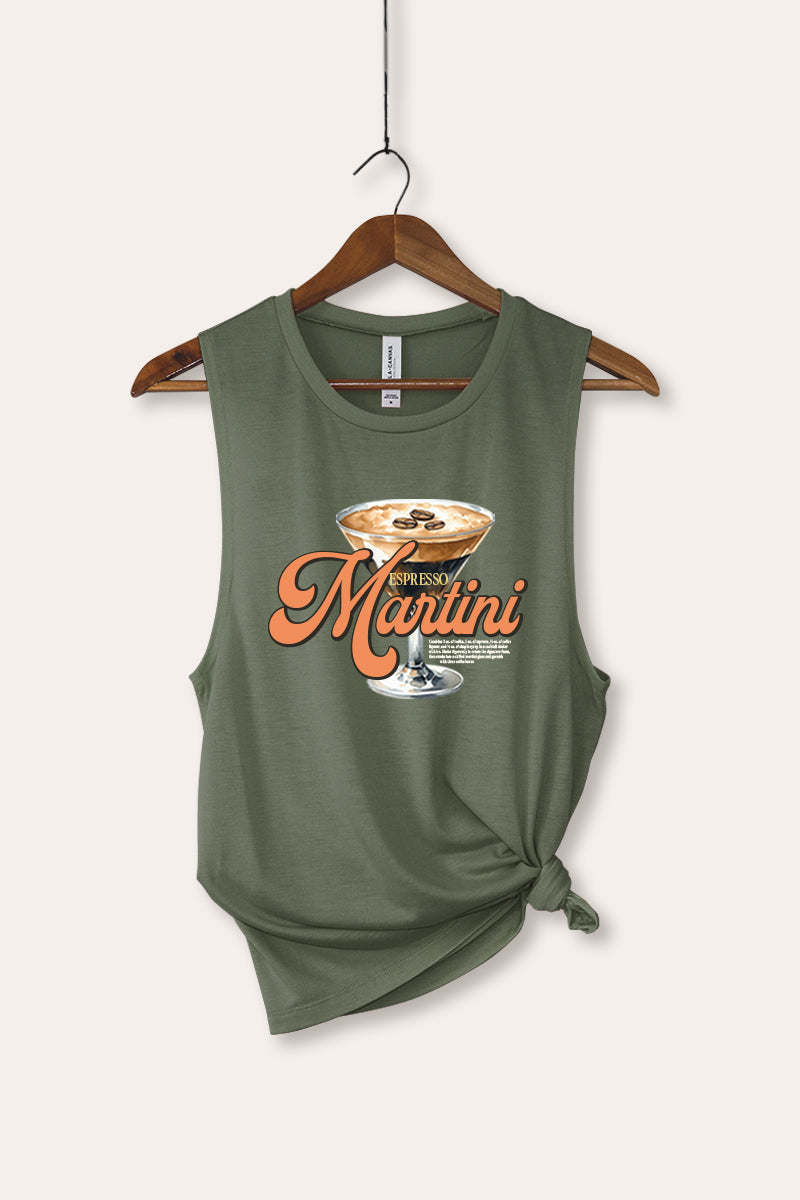 espresso martini graphic bella+canvas® tank top