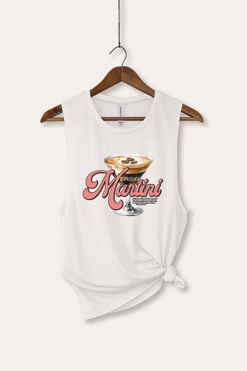 espresso martini graphic bella+canvas® tank top