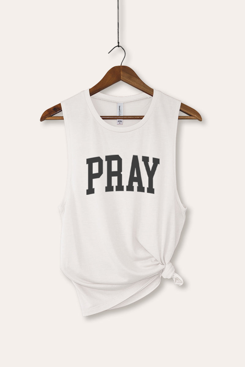 "pray" graphic bella+canvas® tank top