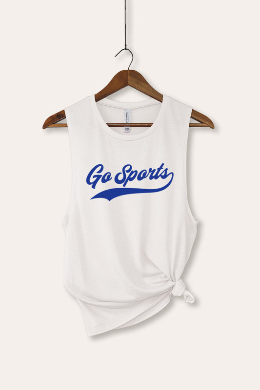 "go sports" varsity graphic bella+canvas® tank top