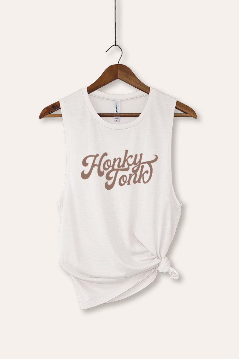 honky tonk graphic bella+canvas® tank top