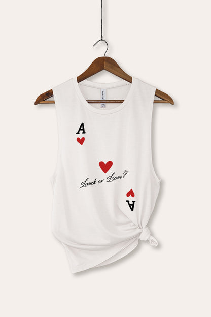 Ace Of Hearts Graphic Women's Jersey Tank Top