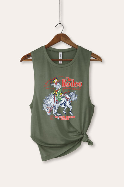 The Rodeo American Pastime Graphic Women's Jersey Tank Top