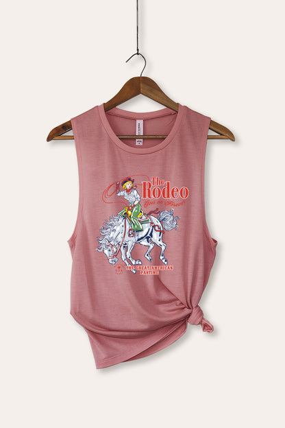The Rodeo American Pastime Graphic Women's Jersey Tank Top