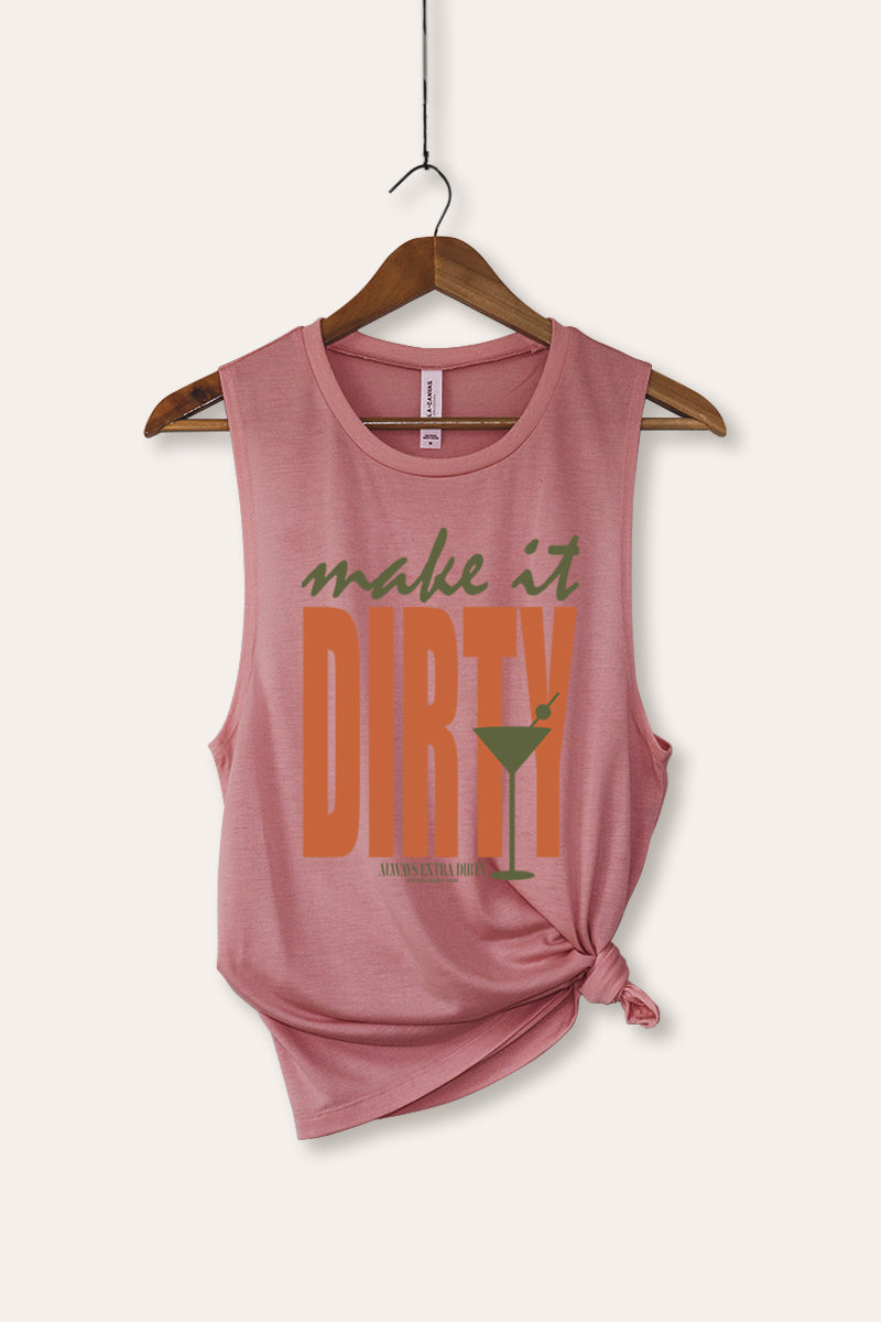 Make It Dirty Martini Graphic Women's Jersey Tank Top