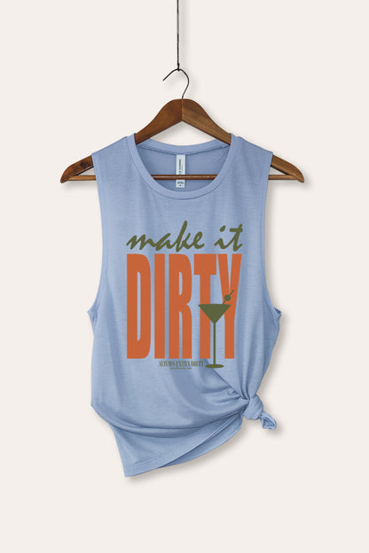 Make It Dirty Martini Graphic Women's Jersey Tank Top