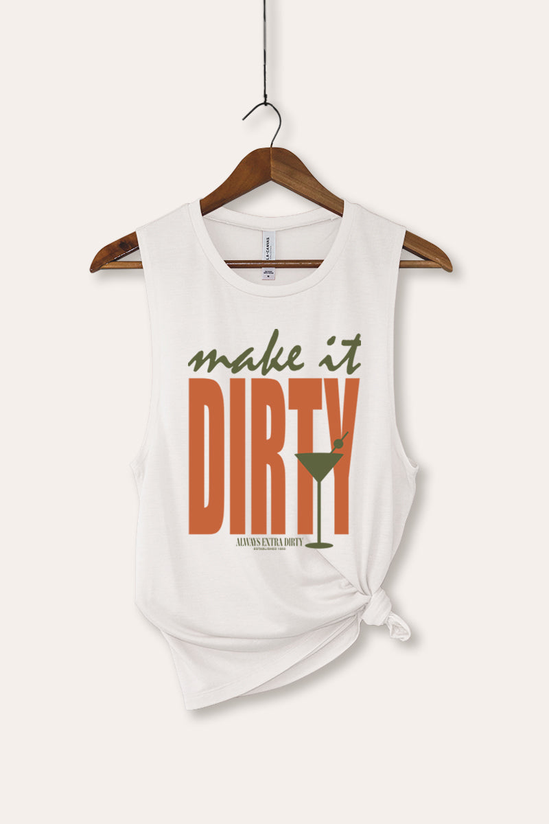 Make It Dirty Martini Graphic Women's Jersey Tank Top