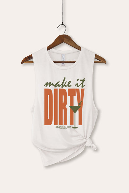 Make It Dirty Martini Graphic Women's Jersey Tank Top